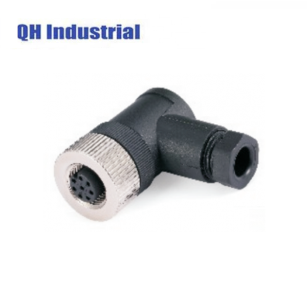 M12 Curved Female Connector